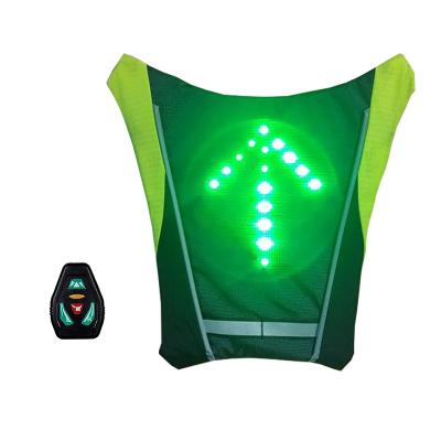 China Cycling Vests LED Jackets High Visibility Warning Direction Running Jogging Walking Cycling Cycling Riding Signaling LED Reflective USB Flashing Safety Clothing for sale