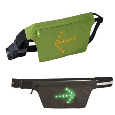 China Running Cycling Outdoor Activities Customized High Visibility Phone Waist Pack Running Belts Scooter LED Bag LED Flashing Light Sports Reflective Belt for sale