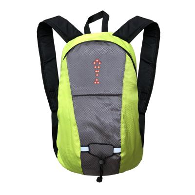 China 2020 New Style Wireless Control Blinker Rear Bicycle 15L Light Cycling Turn Signal Led Backpack Bag With Direction Indication for sale