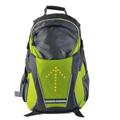 China With USB Safety Reflective Radio Remote Control Smart Cycling Backpack With Led Lights for sale