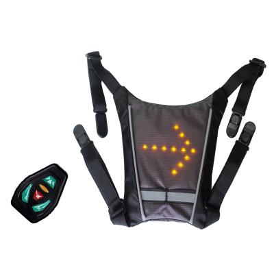 China LED Flasher LED Bicycle Lighted Backpack for LED Flasher Backpack Wireless Remote Control Recycling Vest for sale