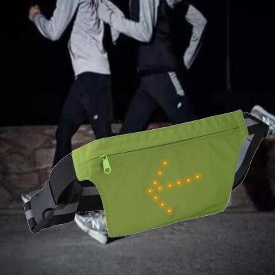 China Reflective Water Proof Sports Belt Fashion Waist Bag LED Flashing Light Running Waist Bag for sale