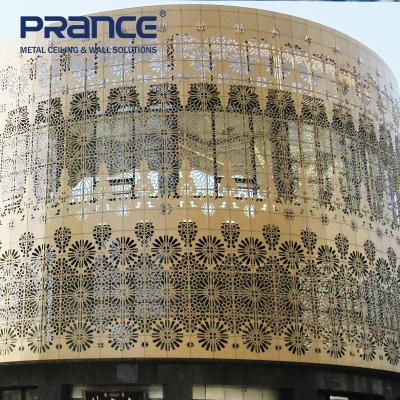 China Artistic Effect Carved Exterior Aluminum Facade Panels Commercial Building Facade for sale