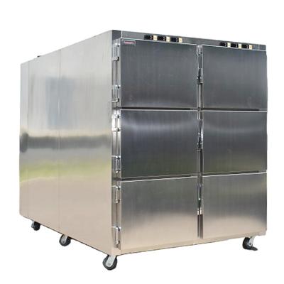 China Cheap Price 6 Single-temperature SYSMEDICAL Drawers Mortuary Mortuary Cradles Corpse Refrigerator Mortuary Coolers Supplies for sale