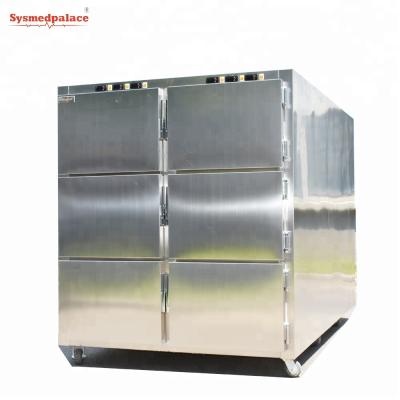 China European style 304 corpse freezer stainless steel body mortuary refrigerator freezer for sale