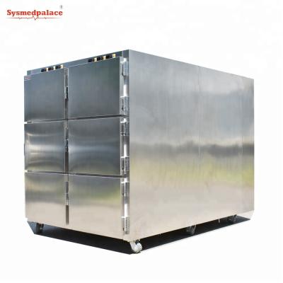 China 201 Stainless Steel Mortuary Equipment Body Coolers Mortuary Freezer Refrigerator for sale