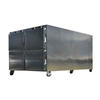 China SUS 304 Single-temperature Sale Mortuary Refrigerator Price Hospital Four Corpses 4 Drawers Hot Medical Corpse Freezer for sale