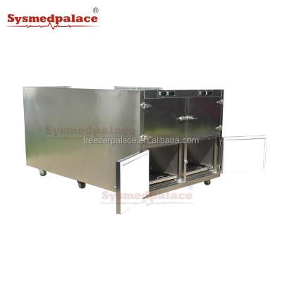 China Single-temperature stainless steel corpse freezer 4 door corpses cabinet mortuary freezer the morgue corpse freezer price for sale