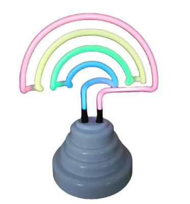 China Glass+ABS Rainbow Neon Light for sale