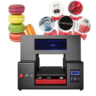 China Macaron Edible Chocolate Cake A3 3050 Printhead DX10 Printer Hotels Refinecolor Edible Food Ink Printing Machine for sale