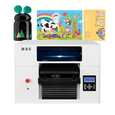 China Hotels Refinecolor Inkjet A4 Digital UV Flatbed 3D Printer for Bottle Pen Phone Case Golf Ball Metal Plastic Glass A3 Size UV ​​Printer for sale