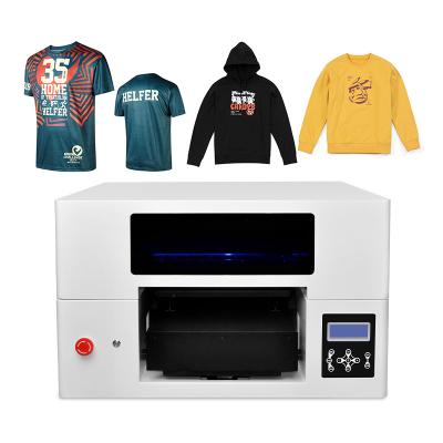 China Hotels T-shirt printer a3 Dtg printer T-shirt printing machine digital direct to garment printer T-shirt printing machine for sale