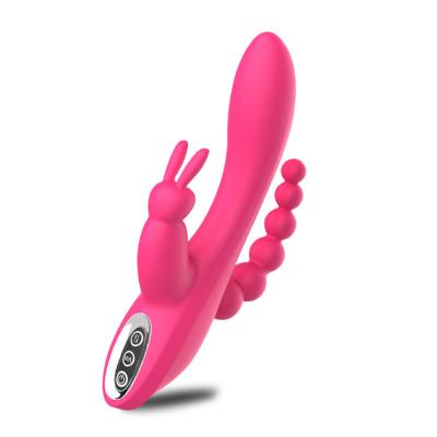 China 12 Frequency Rabbit Beads Vibrator G-spot Stimulation Anal Vibrator Clitoris Stimulation For Women for sale