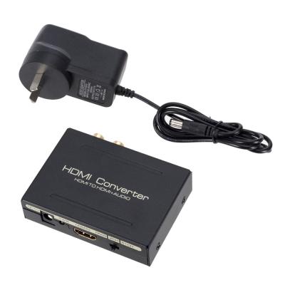 China HDTV Converter Extractor Audio Splitter To SPDIF RCA Stereo L/R Optical Analog Converter HD To HD+ AUDIO for sale