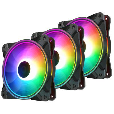 China Computer Case Deepcool CF120 PLUS WH-3 IN 1 with Controller and Hub Case Fan 120mm for RGB Cooler PC Case PWM Cooling Fan for sale