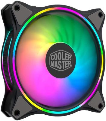 China Accessible Computer Case Cooler Fan MF120 Halo Duo-Ring RGB Lighting 120mm Fan With Independent Controlled LED, Absorbing UK for sale