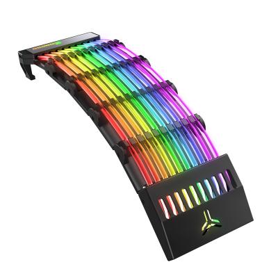 China JONSBO 5V ARGB Rainbow Bridge DY-1 Symphony 24PIN Power Cord Light Sync Rainbow Light Effect 200.75*60*12.55 for sale