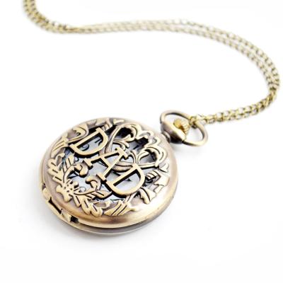 China Wholesale Vintage Antique Old Necklace For Men And Women Son Quartz Father Pocket Watch With Chain Factory for sale