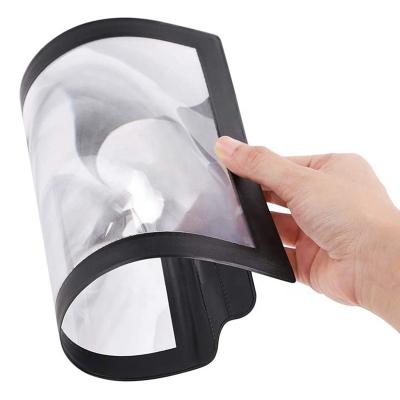 China A4 Sheet Size PVC Magnifying Glass Plastic Fresnel Lens Large Magnifying Magnifying Magnifier for sale