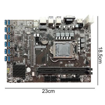 China Desktop 12 PCIE to USB3.0 Graphics Card Slot B250C Motherboard LGA1151 Set with G3900 CPU and 2* 4G RAM for sale