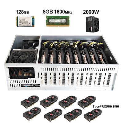 China Desktop 65 Launch B85 Motherboard XFX RX 580 8GB For Installations Machine Motherboard Set 64GB MSATA SSD Combo Power Cable With DDR3 8GB Memory for sale