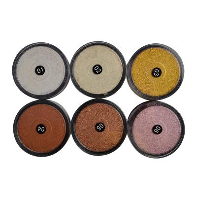 China Long Lasting Eyeshadow Custom No Logo Vegan Glitter Eyeshadow Palette Highlighter Loose Powder For Cosmetic for sale