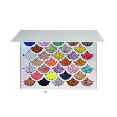 China 32 Scale Lasting Hot Selling Mermaid Colors Eyeshadow High Dye Shimmer and Matte Eyeshadow Private Label Eyeshadow Palette for sale