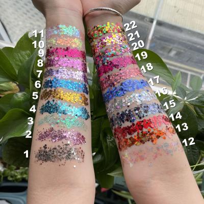 China Private Label Glitter Eye Shadow 22 Colors Long Lasting Eyeshadow Vegan Eye Makeup Glitter Eyeshadow for sale