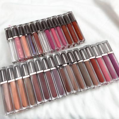 China Waterproof 29 Colors Shimmer Liquid Gloss Private Label Lip Glitter Waterproof Lip Gloss for sale