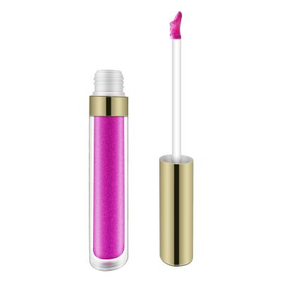 China Waterproof Glossy Wholesale Private Label Lip Gloss Moisture Makeup Glitter Lip Gloss for sale