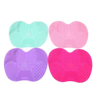 China Private Label Silicone Makeup Brush Cleaning Pad Makeup Brush Cleaner Eyeshadow Makeup Brush Cleaning Pad for sale