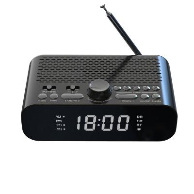 China LED Screen Home Clock DAB/FM Jumbo Radio with Wireless (BT) Play, Dual Alarm, Built-in Battery, Good Sound Quality Speaker for sale