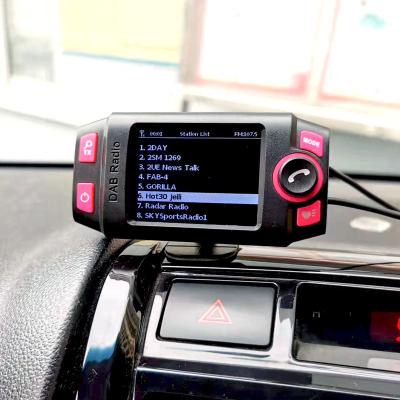 China Playback Car-use plug-and-play DAB radio adapter with color LCD screen, wireless (BT) sd mp3 card play, FM transmitter, for sale