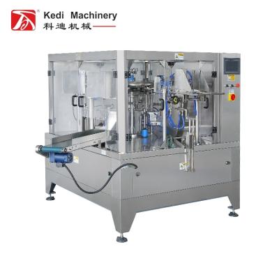 China High Quality GARMENT KEDI Rotary Bag Packing Machine For Food Tomato Sauce Liquid Sachet Filling And Sealing Machine for sale