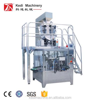 China Flat Grain Rotary Pouch Filling And Packing Machine For Potato Chips From Wenzhou KEDI MACHINERY for sale