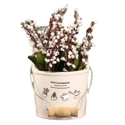 China Wholesale CLASSIC Garden Supplies Mini Succulent Pots Hanging Bucket Flower Pot For Succulent Plant for sale