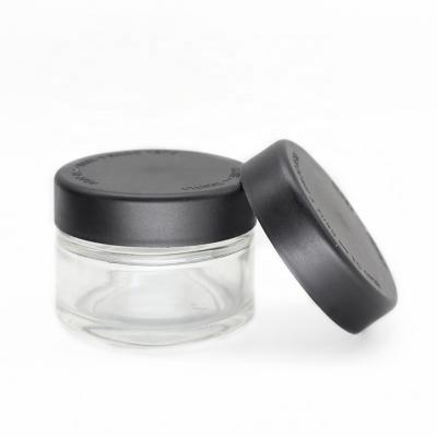 China CBD Oil Packing CBD Oil Packing 1oz 2oz Straight Sided Glass Jar With Kid Resist Cap for sale