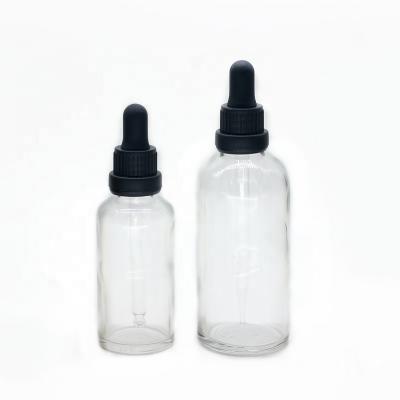 China High quality cosmetic packaging glass material bottle 50ml 100ml customized with 18mm neck finish for essential oil for sale