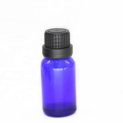 China Cosmetic Packaging 10ml 15ml 20ml 30ml Essential Oil Glass Amber Blue Bottle With Tamper Evident Cap for sale