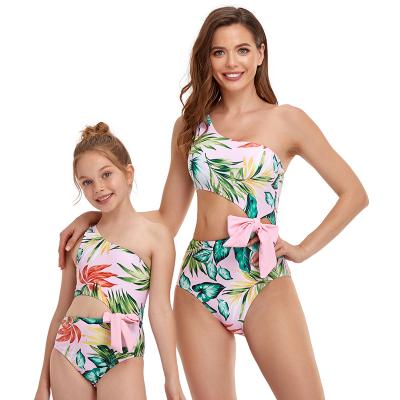 China Wholesale High Quality Breathable Mommy And Me Child Swimsuit Women Swimming Suit Parent Daughter Swimwear Bikini Swimwear for sale