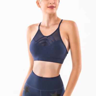 China Women's Breathable Mesh Yoga Top Sports Bra Suitable For Running High-impact Quick-dry Bra for sale