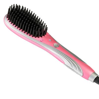 China Factory Sale 40W LCD Display Waterproof Hot Ceramic Straight Hair Comb Fast Straightening Brush for sale