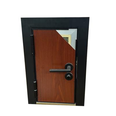 China Sound insulation latest fireproof and anti-theft steel density wood door design is suitable for interior apartment room for sale