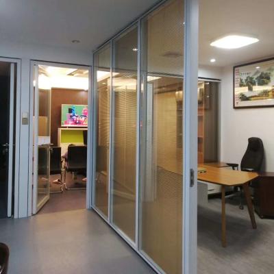 China Durable Luxury Glass Wall Doors Compartment Office Room Partition Partition Soundproof Aluminum Profile for sale