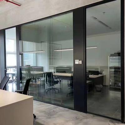 China Durable Glass Free Standing Aluminum Steel Interior Office Partition Commerical Modular Office Partition Partition for sale