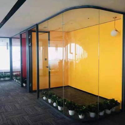 China Durable Commercial Aluminum Single Wall Partition Office Partition Glass Partit Screen Glass Blocks for sale