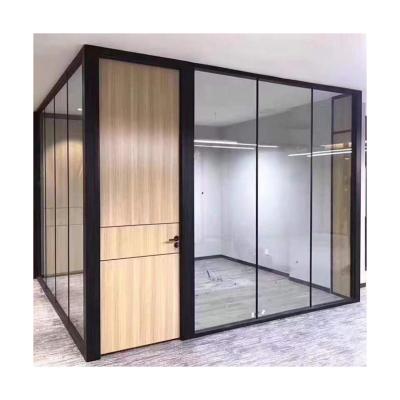 China Decoration New Product Direct Sales 84 Frame Profiles All Aluminum Single Glass Partition for sale