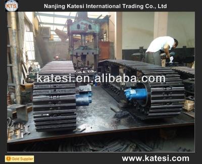 China Drill Rig Custom ATV Steel Rubber Tracks, Track Link Set, Track Chassis For Small Crawler Track Tractors Earthmoving Parts for sale