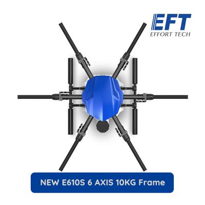 China New E610S 10KG 1404mm Wheelbase EFT Flight Platform One Main Takeoff/Landing Waterproof Agricultural Spray Drone 10L for sale