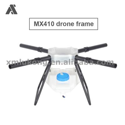 China With carbon fiber parts FRAME ONLY MX410 4 axis10L Sprayer Drone fpv awesome frame folding agricultural arm with carbon fiber for sale